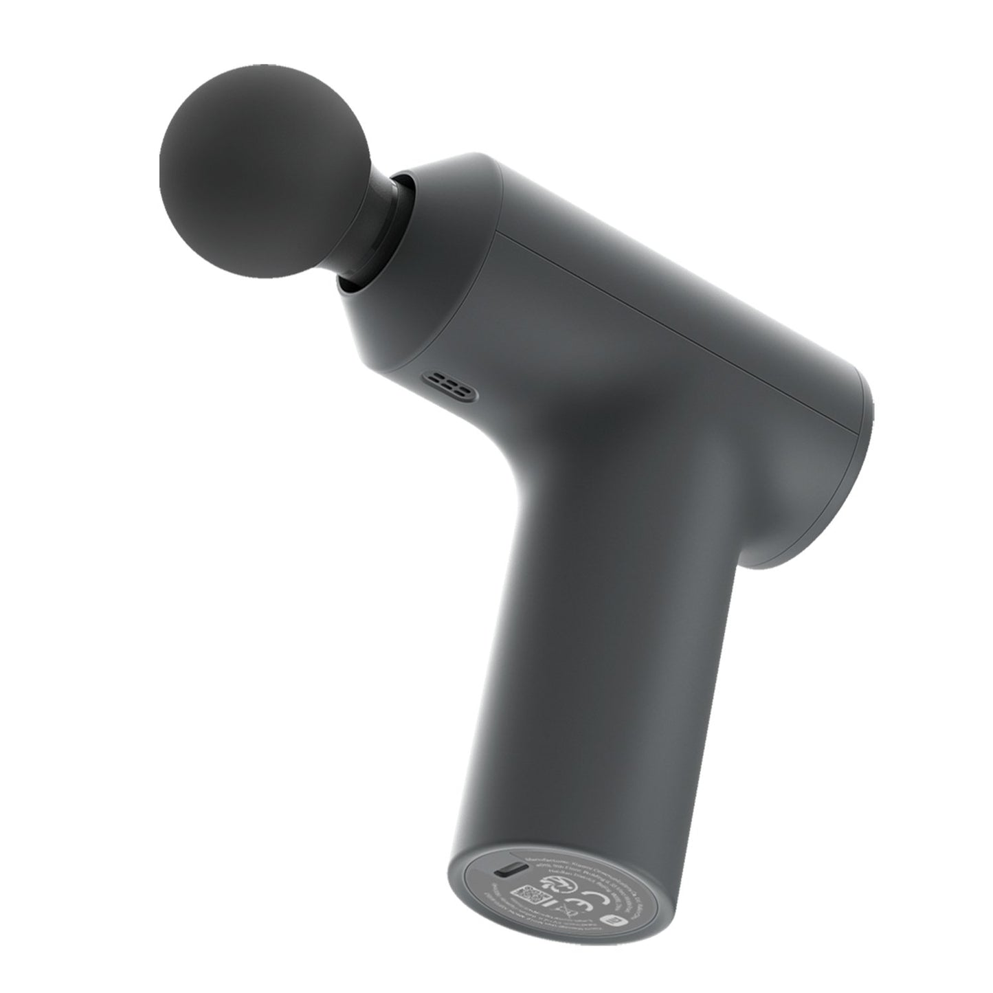 Gray massage gun on a white background