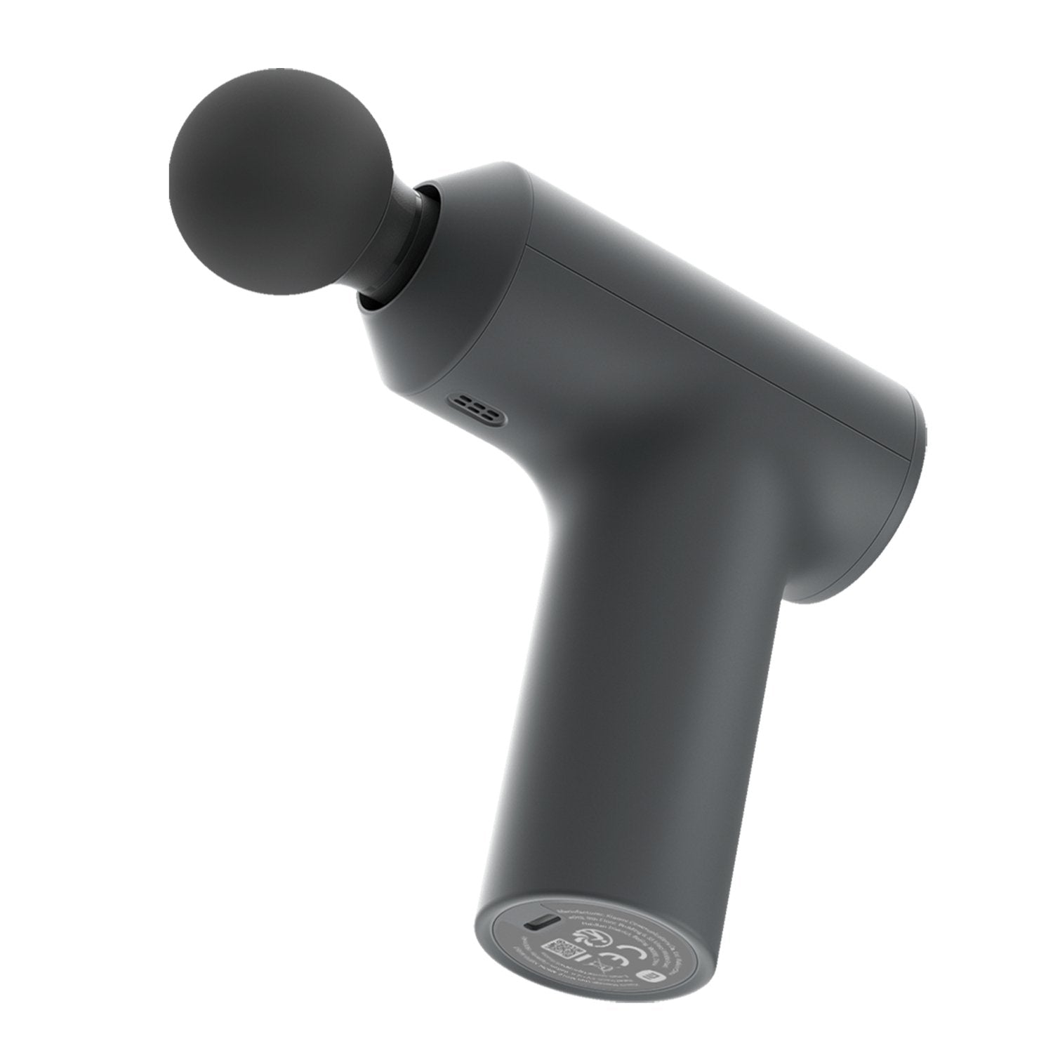 Gray massage gun on a white background