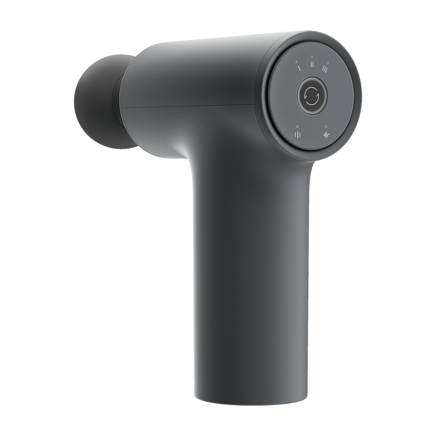Gray massage gun on a white background