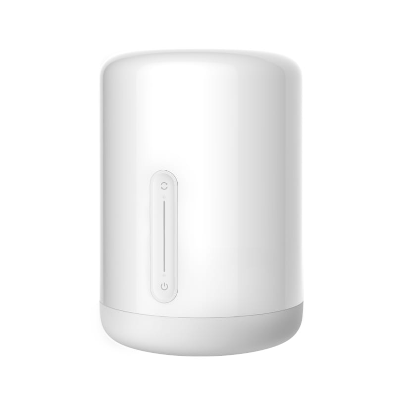 White cylindrical device with a power indicator on a white background